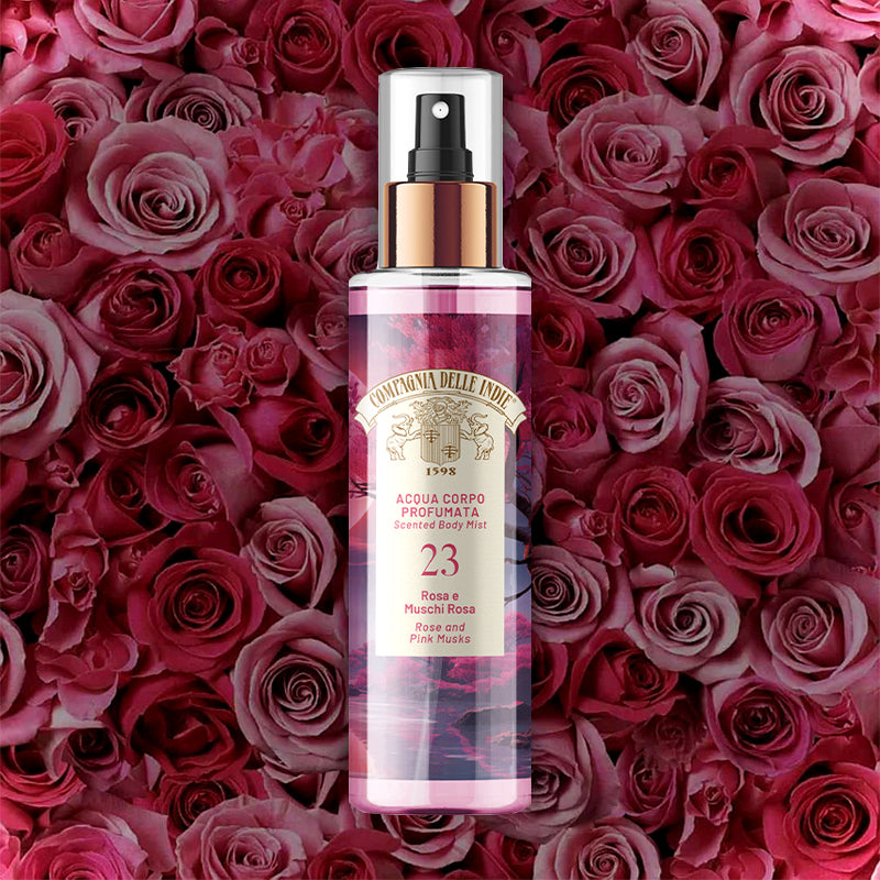 COMPAGNIA DELLE INDIE Acqua Corpo Profumata 23 Rosa E Muschi Rosa 200ml