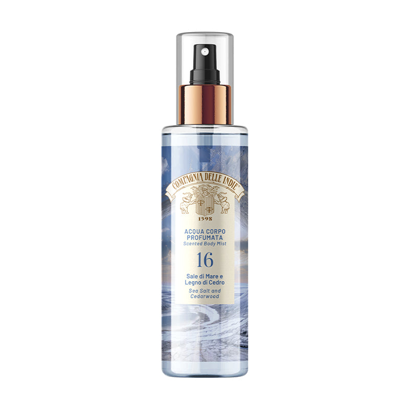 COMPAGNIA DELLE INDIE Acqua Corpo Profumata 16 Sale Di Mare E Legno Di Cedro 200ml