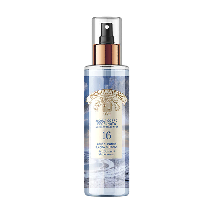 COMPAGNIA DELLE INDIE Acqua Corpo Profumata 16 Sale Di Mare E Legno Di Cedro 200ml