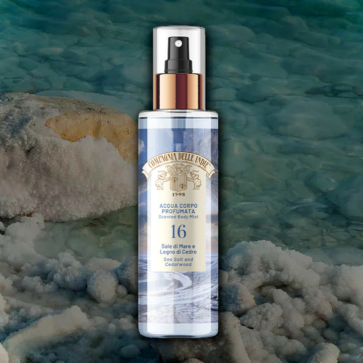 COMPAGNIA DELLE INDIE Acqua Corpo Profumata 16 Sale Di Mare E Legno Di Cedro 200ml