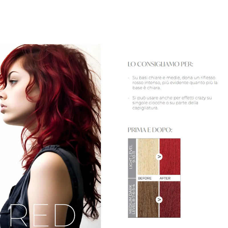 PURING Conditioning Color Mask Rosso 200ml, maschera professionale per capelli (immagine 2)