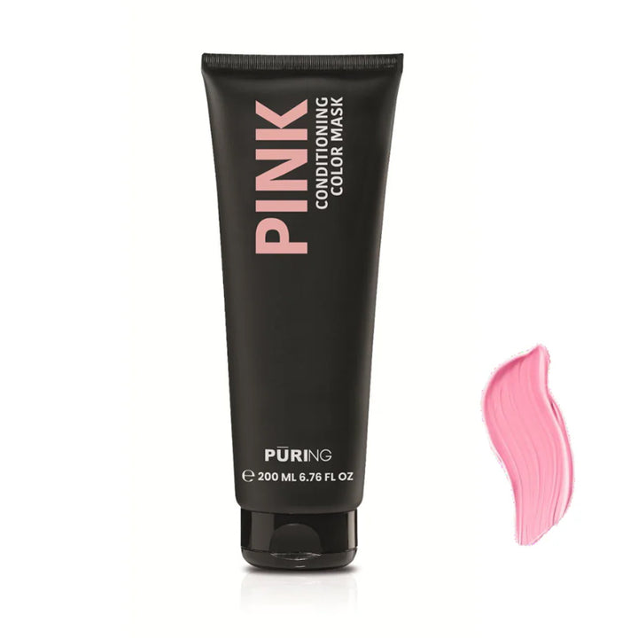 PURING Conditioning Color Mask Rosa 200ml, maschera professionale per capelli (immagine 1)