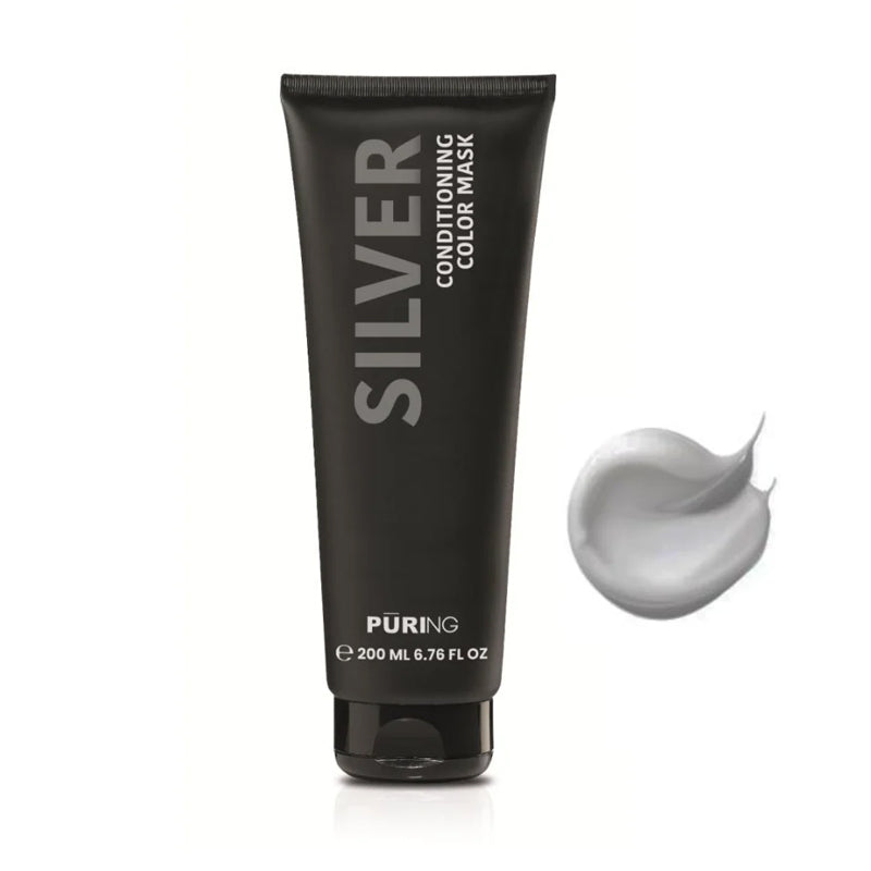 PURING Conditioning Color Mask Argento 200ml, maschera professionale per capelli (immagine 1)