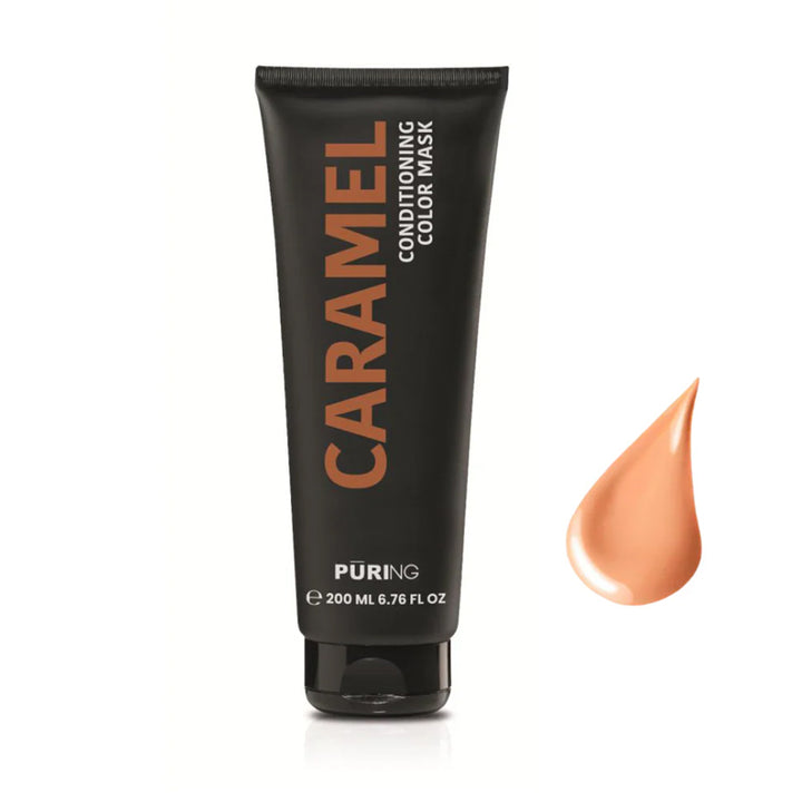 PURING Conditioning Color Mask Caramello 200ml, maschera professionale per capelli (immagine 1)