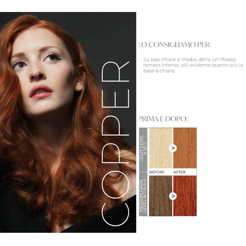 PURING Conditioning Color Mask Rame 200ml, maschera professionale per capelli (immagine 2)