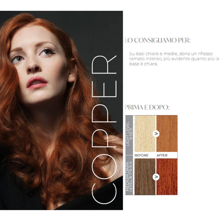 PURING Conditioning Color Mask Rame 200ml, maschera professionale per capelli (immagine 2)