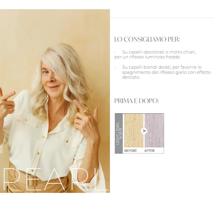 PURING Conditioning Color Mask Perla 200ml, maschera professionale per capelli (immagine 2)
