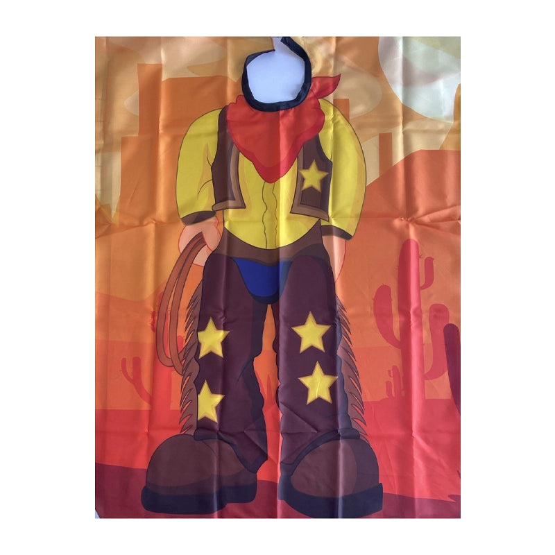 SIBEL Mantella Da Taglio Per Bambini Cowboy 120x95cm