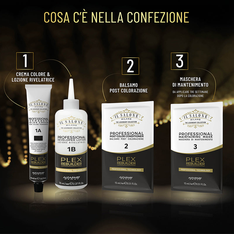 ALFAPARF MILANO Il Salone Plex Rebuilder Color Set 7.1 Biondo Cenere