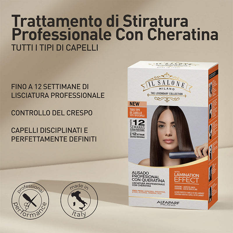 ALFAPARF MILANO Il Salone Lamination Effect Trattamento Lisciante Professionale