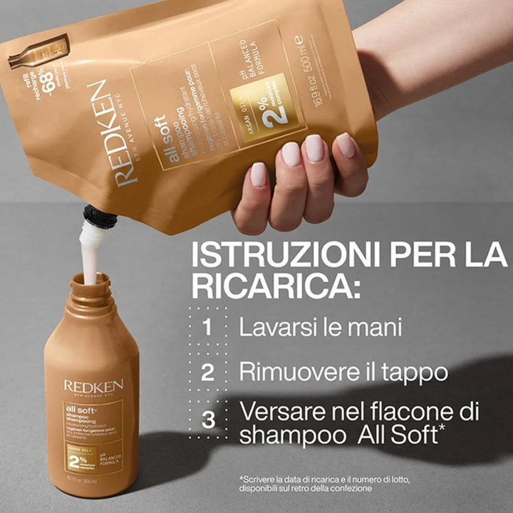 REDKEN All Soft Refill Shampoo 500ml