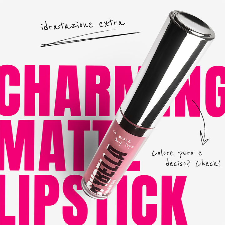 RYBELLA Charming Matt Liquid Lipstick Rossetto Liquido Opaco N° 503 - MYSTERY 4.7ml