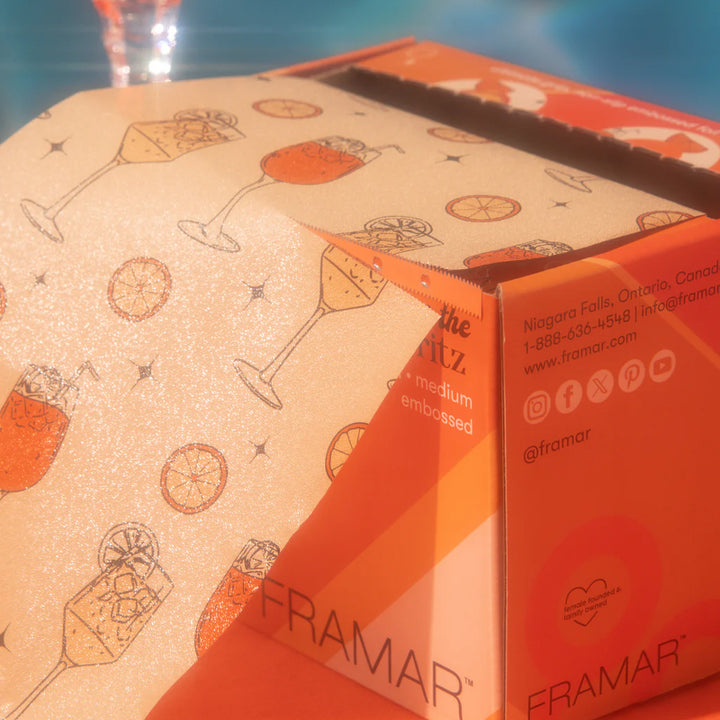 FRAMAR Puttin' On The Spritz Embossed Foil Roll Medium 97.5m