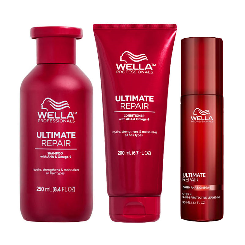 WELLA Kit Ultimate Repair Shampoo 250ml + Conditioner 200ml + Protective Leave In 95ml