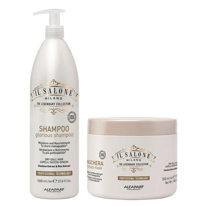 ALFAPARF MILANO Kit Il Salone Glorious Shampoo 1000ml + Mask 500ml