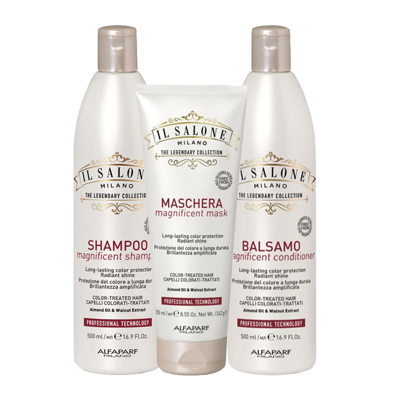 ALFAPARF MILANO Kit Il Salone Magnificent Shampoo 500ml + Mask 250ml + Conditioner 500ml