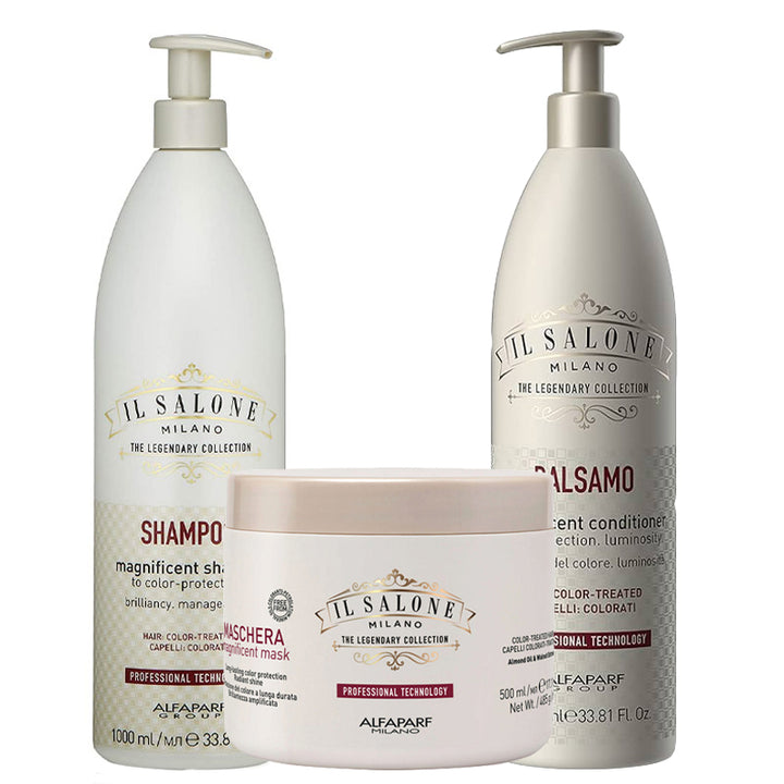 ALFAPARF MILANO Kit Il Salone Magnificent Shampoo 1000ml + Mask 500ml + Conditioner 1000ml