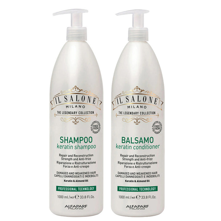 ALFAPARF MILANO Kit Il Salone Keratin Shampoo 1000ml + Conditioner 1000ml