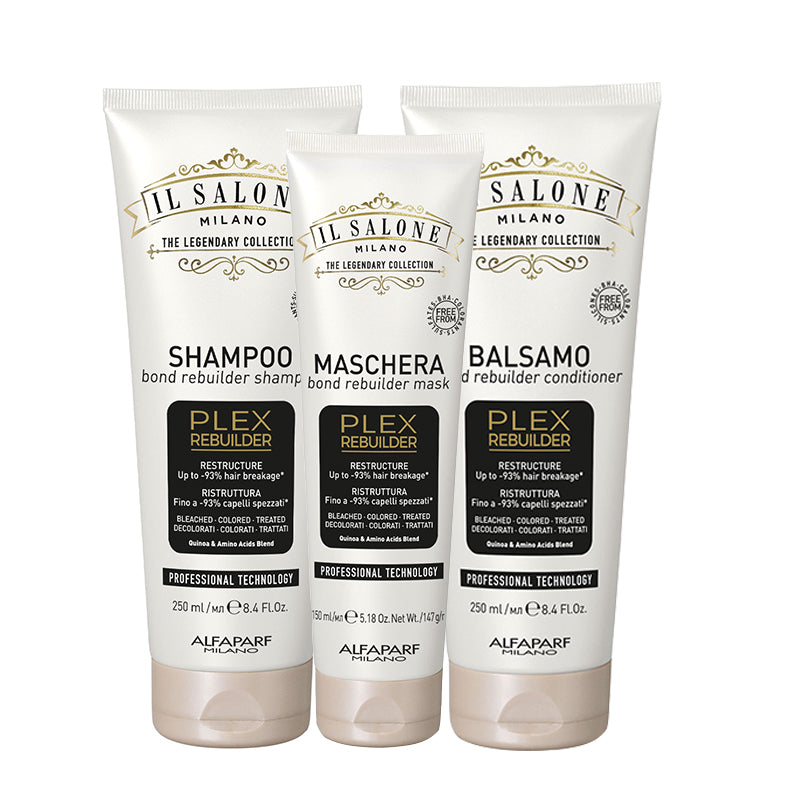 ALFAPARF MILANO Kit Il Salone Plex Shampoo 250ml + Mask 150ml + Conditioner 250ml