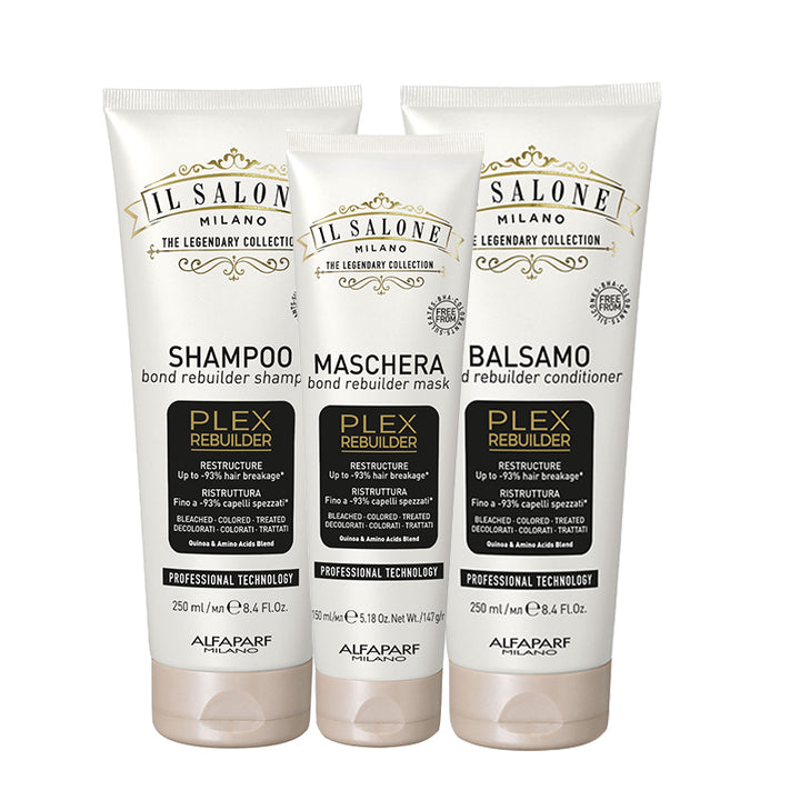 ALFAPARF MILANO Kit Il Salone Plex Shampoo 250ml + Mask 150ml + Conditioner 250ml