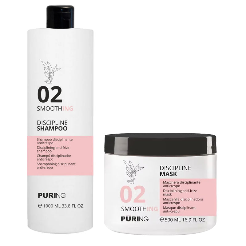 PURING Kit Smoothing Discipline Shampoo 02 1000ml + Mask 500ml