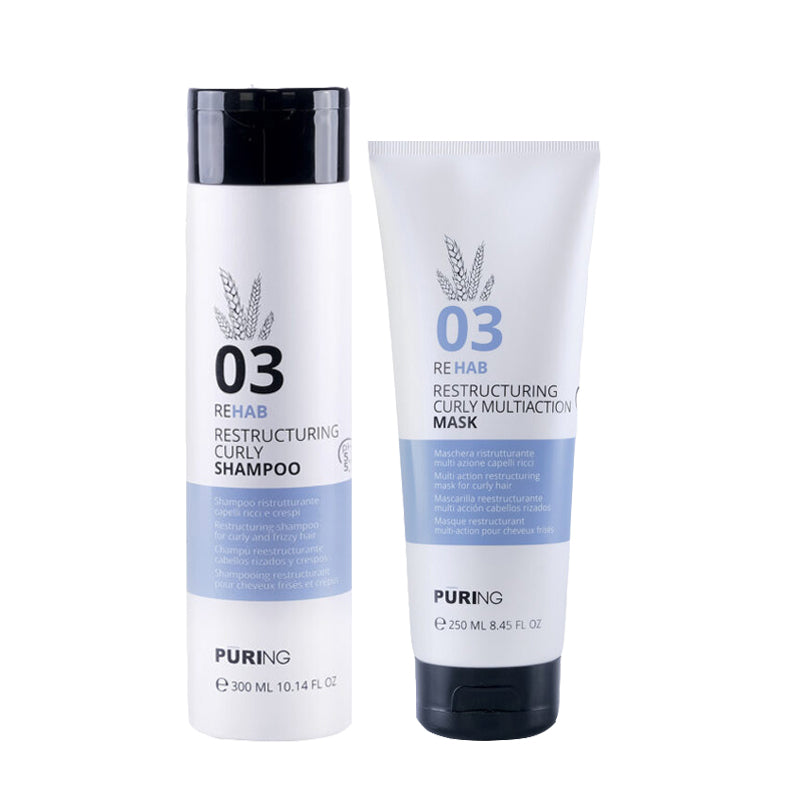PURING Kit Rehab Restructuring Curly Shampoo 03 300ml + Mask 250ml