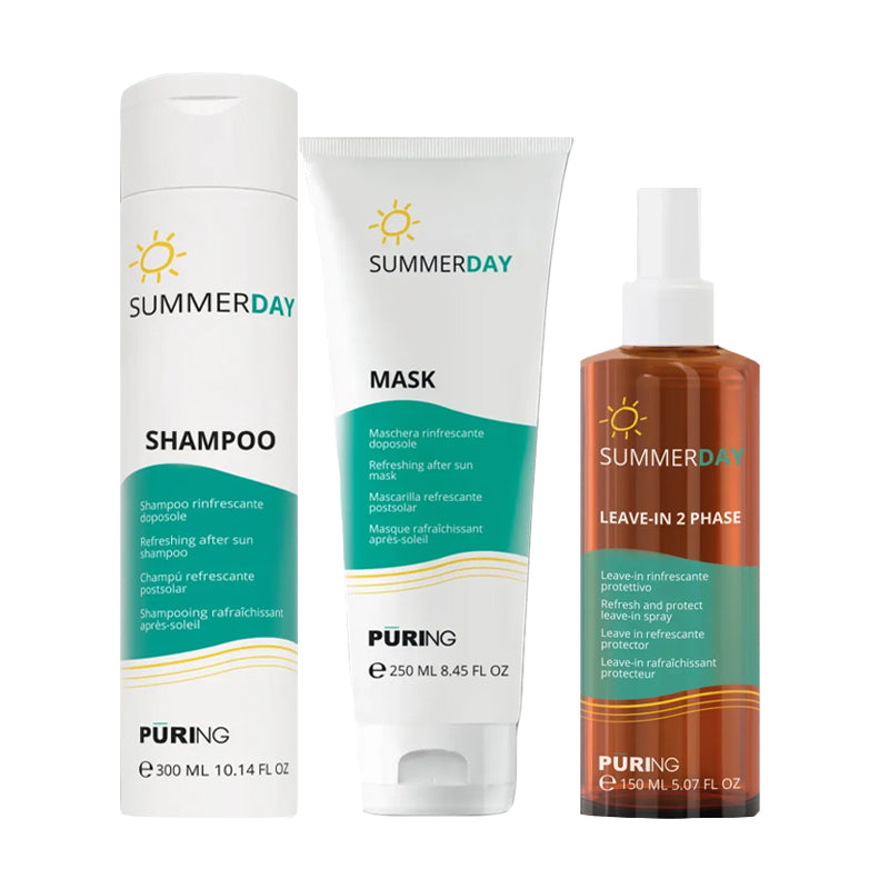 PURING Kit Summerday Shampo 300ml + Mask 250ml + Leave In 2 Phase 150ml
