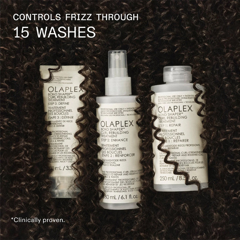 OLAPLEX Set Bond Shaper Curl Rebuilding Treatment Step 1 250ml + Step 2 180ml + Step 3 100ml