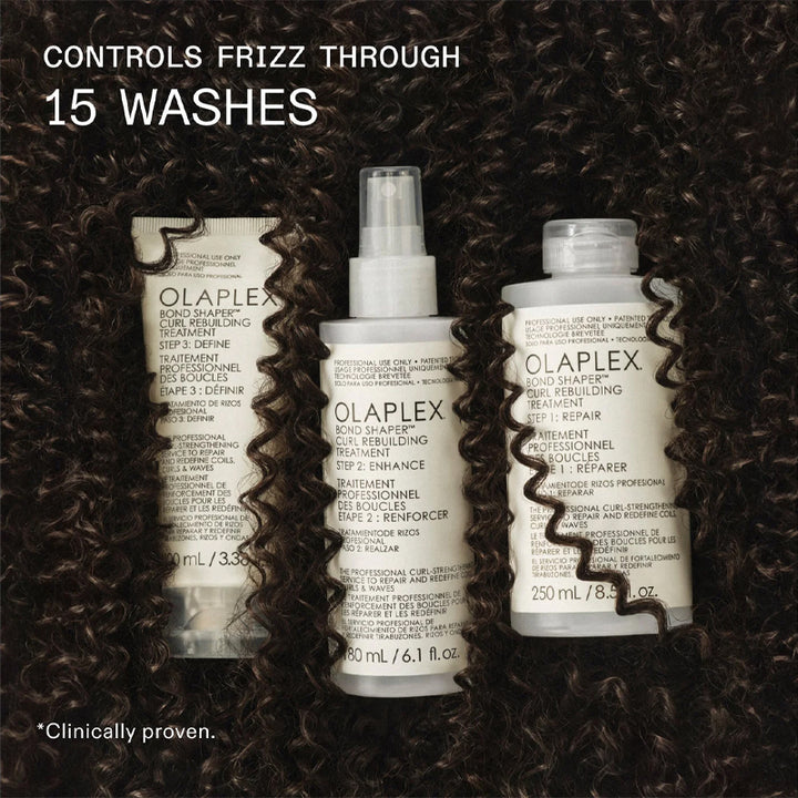 OLAPLEX Set Bond Shaper Curl Rebuilding Treatment Step 1 250ml + Step 2 180ml + Step 3 100ml