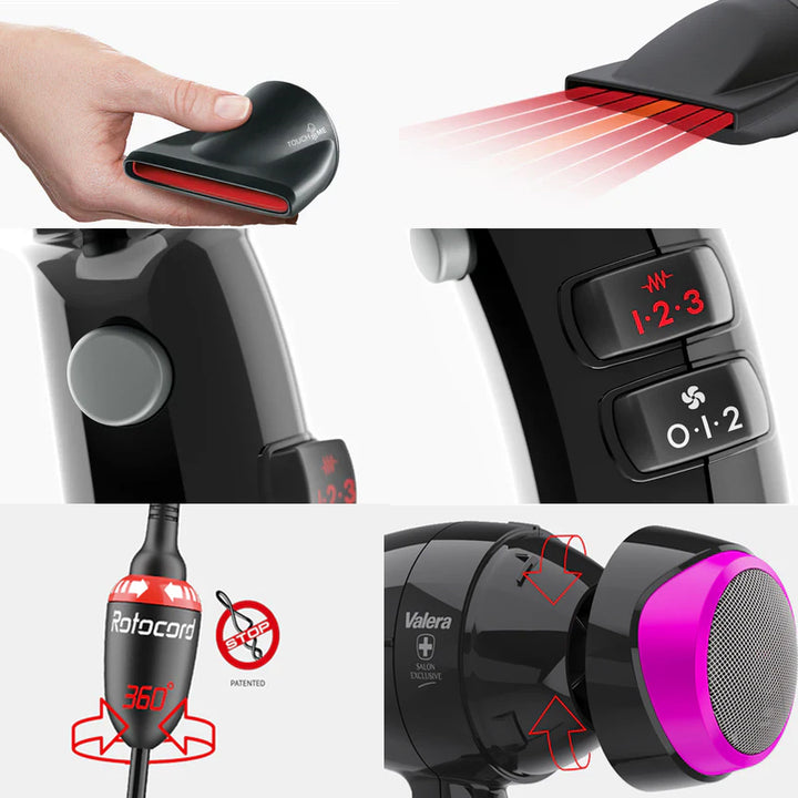 VALERA Salon Exclusive Asciugacapelli Color Pro Light 3000 Rotocord 2100W