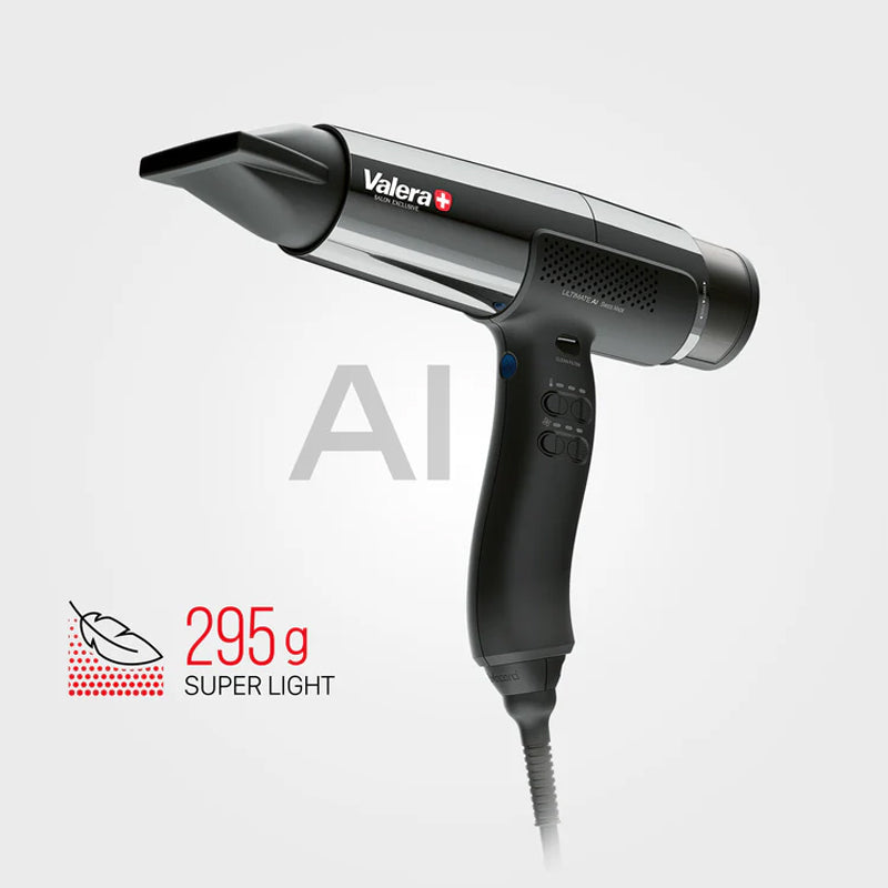VALERA Salon Exclusive Asciugacapelli Ultimate AI Night Black Rotocord 2000W