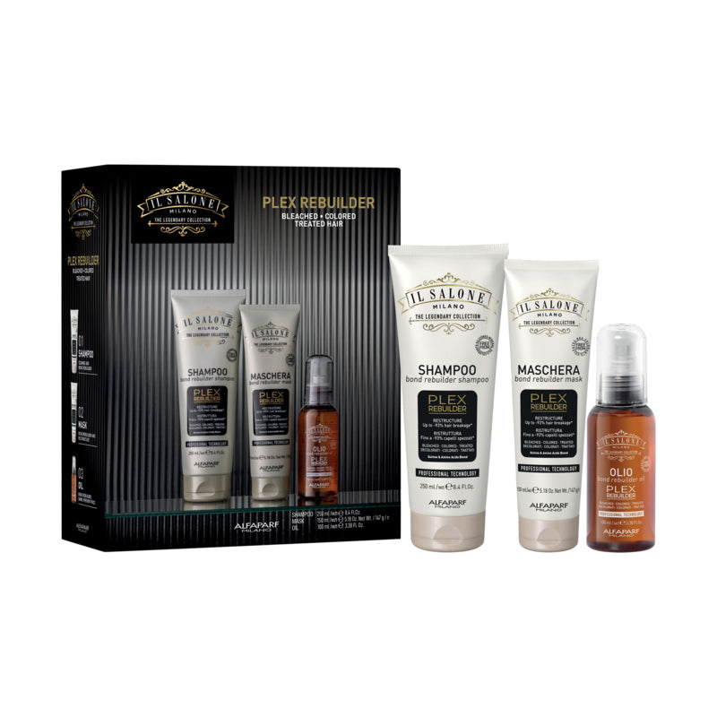 ALFAPARF MILANO Set Il Salone Plex Shampoo 250ml + Mask 150ml + Oil 100ml
