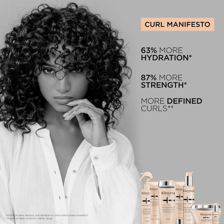 KERASTASE Set Holiday Curl Manifesto Shampoo 250ml + Conditioner 250ml + Cream 150ml
