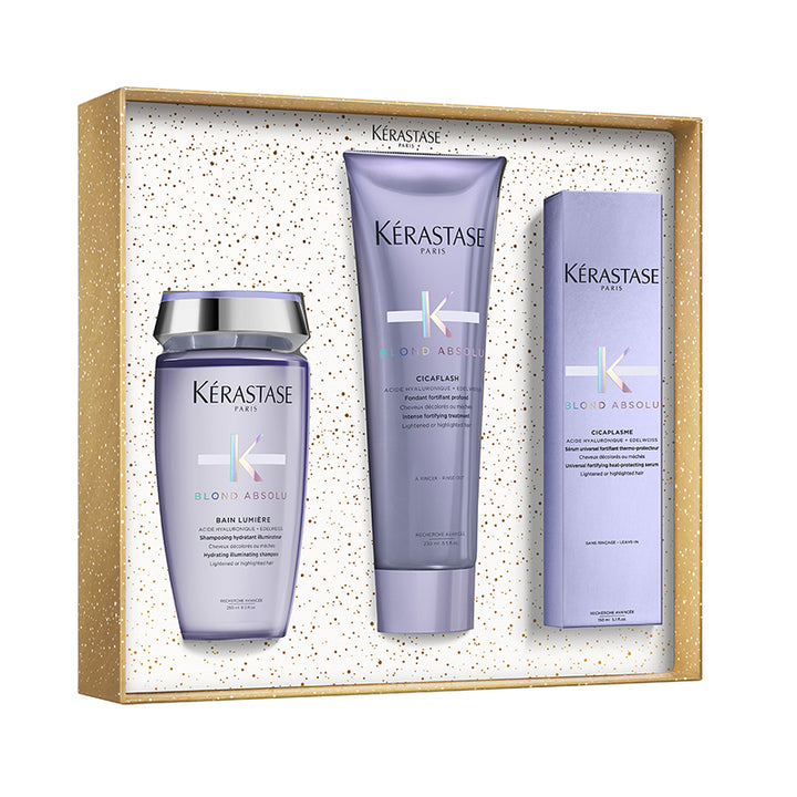KERASTASE Set Holiday Blond  Regalo Shampoo 250ml + Conditoner 200ml + Spay 150ml