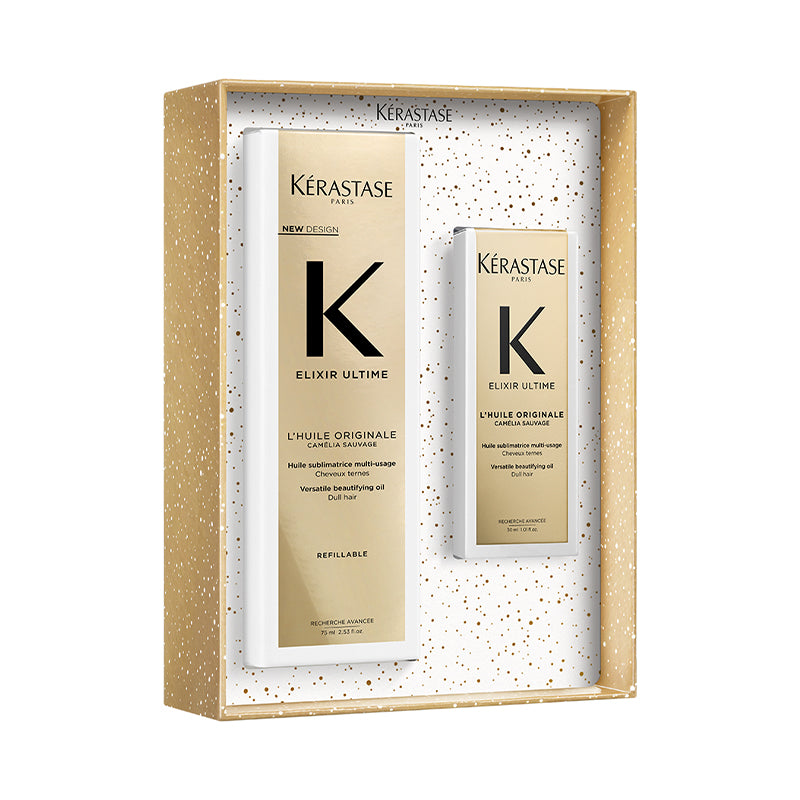 KERASTASE Set Holiday Elixir Ultime L'Huile Originale 30ml + Refillable 75ml