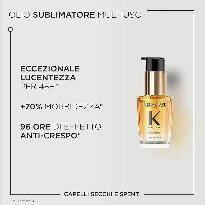 KERASTASE Set Holiday Elixir Ultime L'Huile Originale 30ml + Refillable 75ml