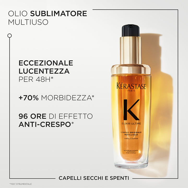 KERASTASE Set Holiday Elixir Ultime L'Huile Originale 30ml + Refillable 75ml