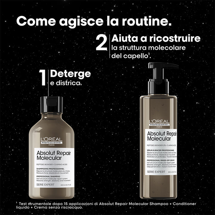 L'OREAL Set Xmas Serie Expert Absolut Repair Molecular Meteora Shampoo 300ml + Serum 250ml