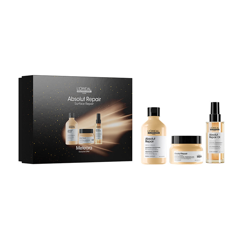 L'OREAL Set Xmas Serie Expert Absolut Repair Meteora Shampoo 300ml +  Mask 250ml + Oil 90ml