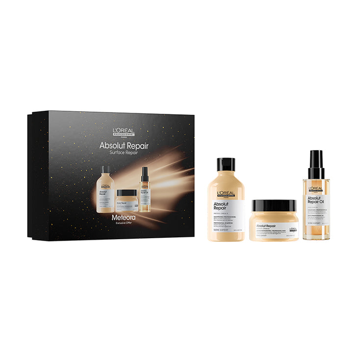 L'OREAL Set Xmas Serie Expert Absolut Repair Meteora Shampoo 300ml +  Mask 250ml + Oil 90ml