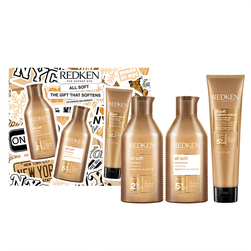 REDKEN Set Holiday All Soft Shampoo 300ml + Mask 250ml + Conditioner 300ml