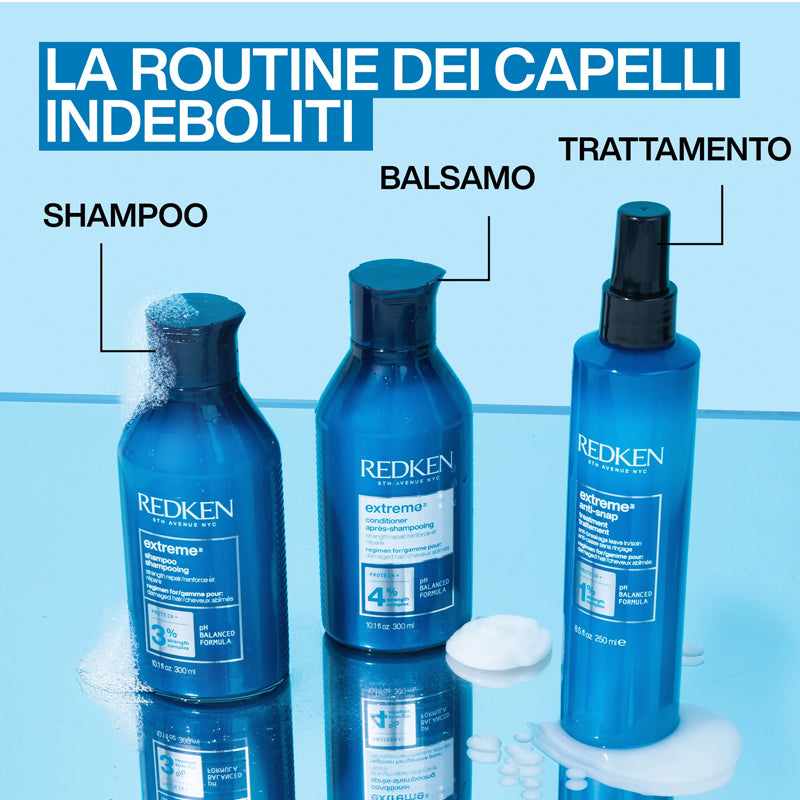 REDKEN Set Holiday Extreme Shampoo 300ml + Conditioner 300ml + Spray 250ml