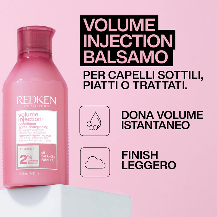 REDKEN Set Holiday Volume Injection Shampoo 300ml + Conditioner 300ml + Spray 150ml