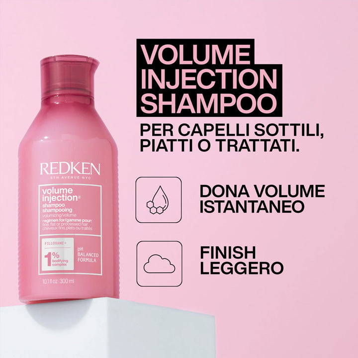 REDKEN Set Holiday Volume Injection Shampoo 300ml + Conditioner 300ml + Spray 150ml
