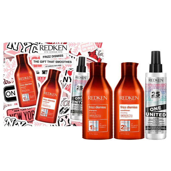 REDKEN Set Holiday Frizz Dismiss Shampoo 300ml + Conditioner 300 + Spray 250ml
