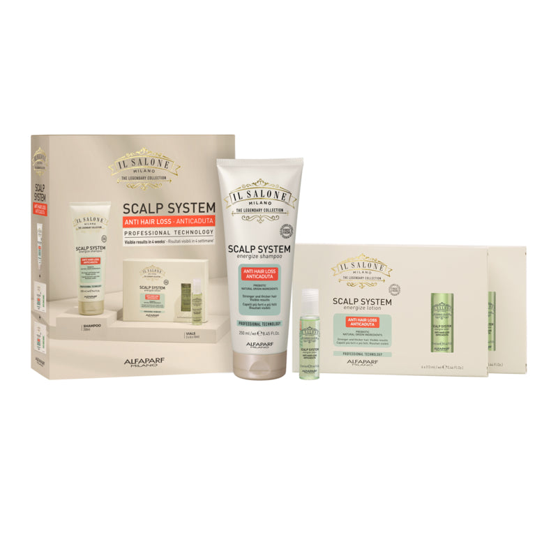 ALFAPARF MILANO Il Salone Set Scalp System Energize Sh 250ml + Scalp  Fiale 12x6ml