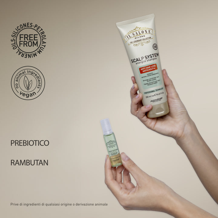 ALFAPARF MILANO Il Salone Set Scalp System Energize Sh 250ml + Scalp  Fiale 12x6ml