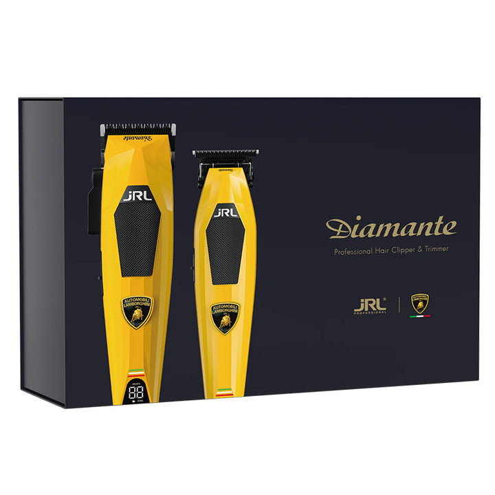JRL PROFESSIONAL Set X Lamborghini Diamante Professional Clipper & Trimmer Yellow
