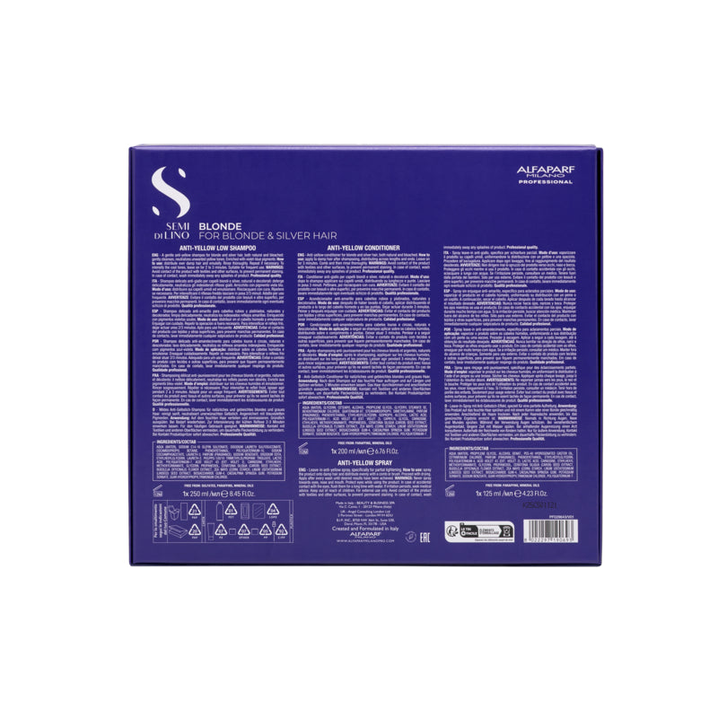 ALFAPARF MILANO Set Holiday Semi Di Lino Blonde Sh 250ml + Conditioner 200ml + Spray 125ml