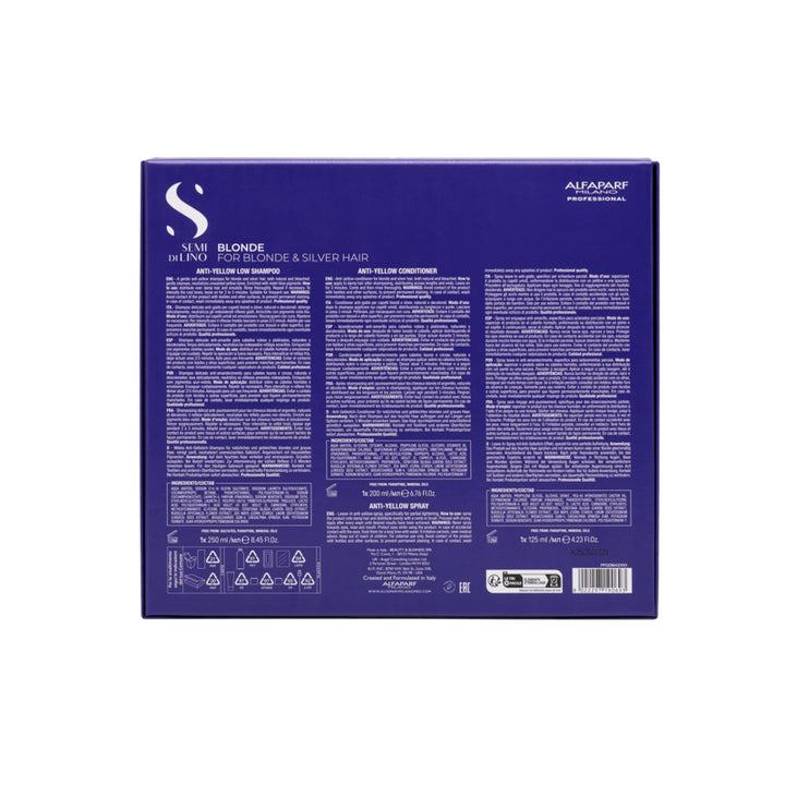 ALFAPARF MILANO Set Holiday Semi Di Lino Blonde Sh 250ml + Conditioner 200ml + Spray 125ml